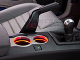 Speedform Modern Billet Cup Holder Bezel; Satin (05-09 Mustang)