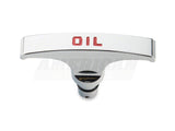 SpeedForm Modern Billet Oil Dipstick Handle; Chrome (05-23 Mustang GT)