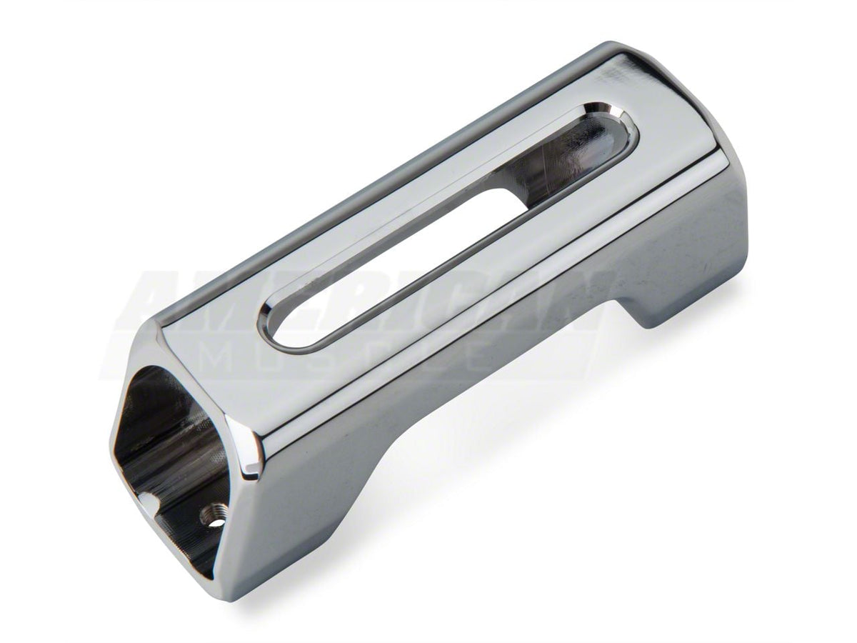 SpeedForm Modern Billet E-Brake Handle Cover; Chrome (05-09 Mustang GT, V6)