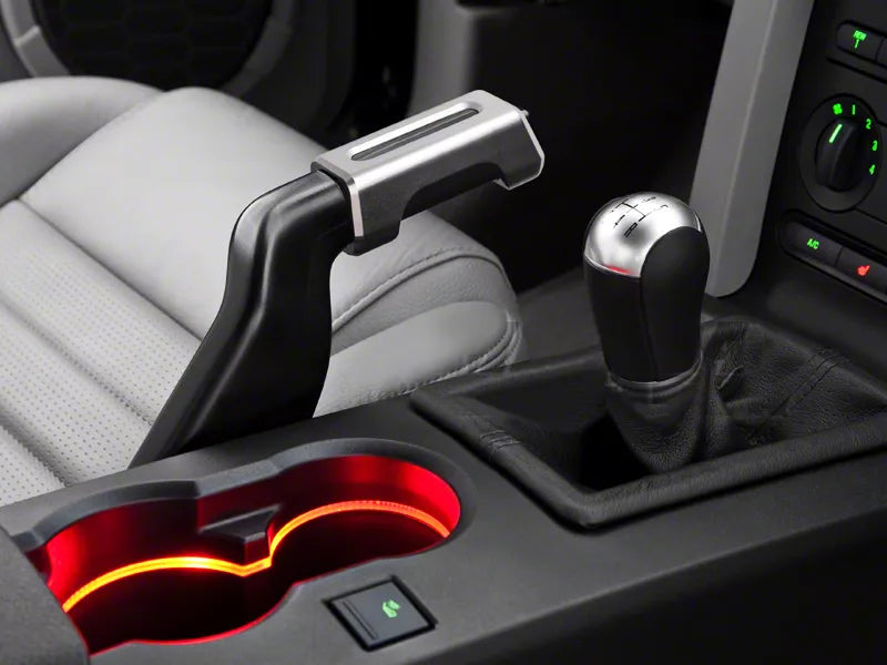 Speedform Modern Billet Cup Holder Bezel; Satin (05-09 Mustang)
