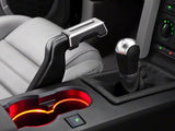 Speedform Modern Billet Cup Holder Bezel; Satin (05-09 Mustang)