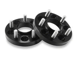 SR Performance 20mm Hubcentric Wheel Spacers; Black (15-26 Mustang)