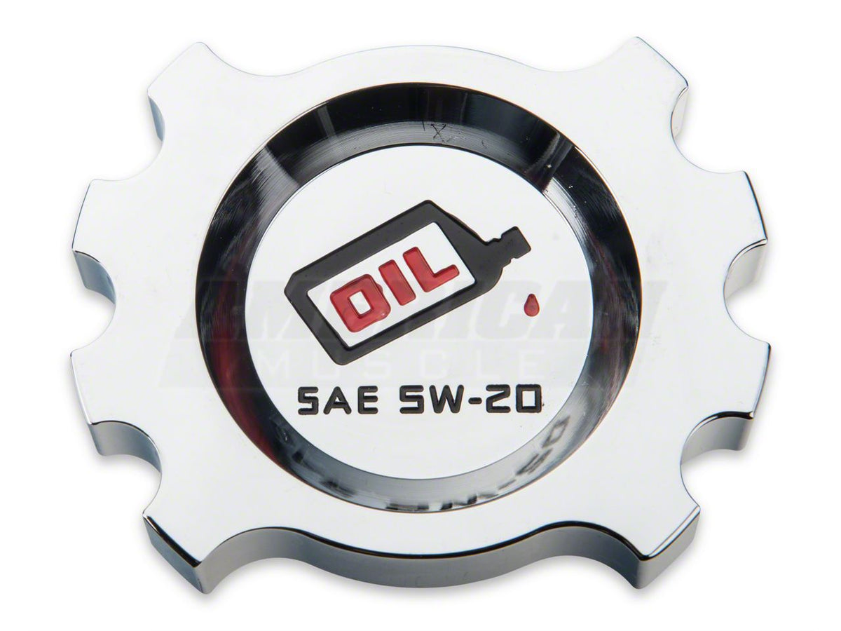 SpeedForm Modern Billet Oil Cap; Chrome (05-17 Mustang GT, V6)