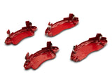 SR Performance Brake Caliper Covers; Red; Front and Rear (16-24 Camaro LS & LT w/ Single Piston Front Calipers)