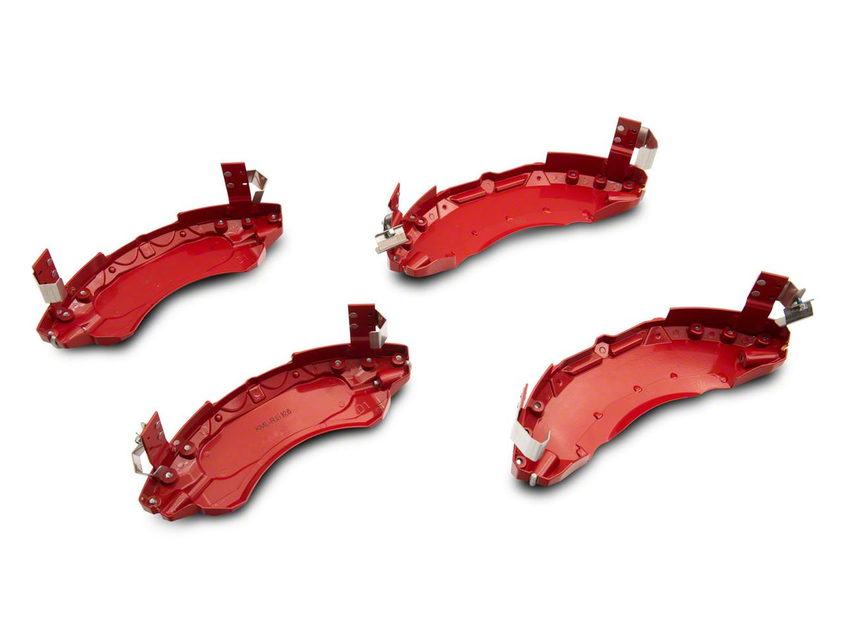 SR Performance Brake Caliper Covers; Red; Front and Rear (16-24 Camaro SS w/ 4-Piston Front Calipers)