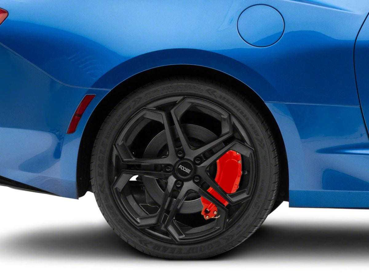 SR Performance Brake Caliper Covers; Red; Front and Rear (16-24 Camaro SS w/ 4-Piston Front Calipers)