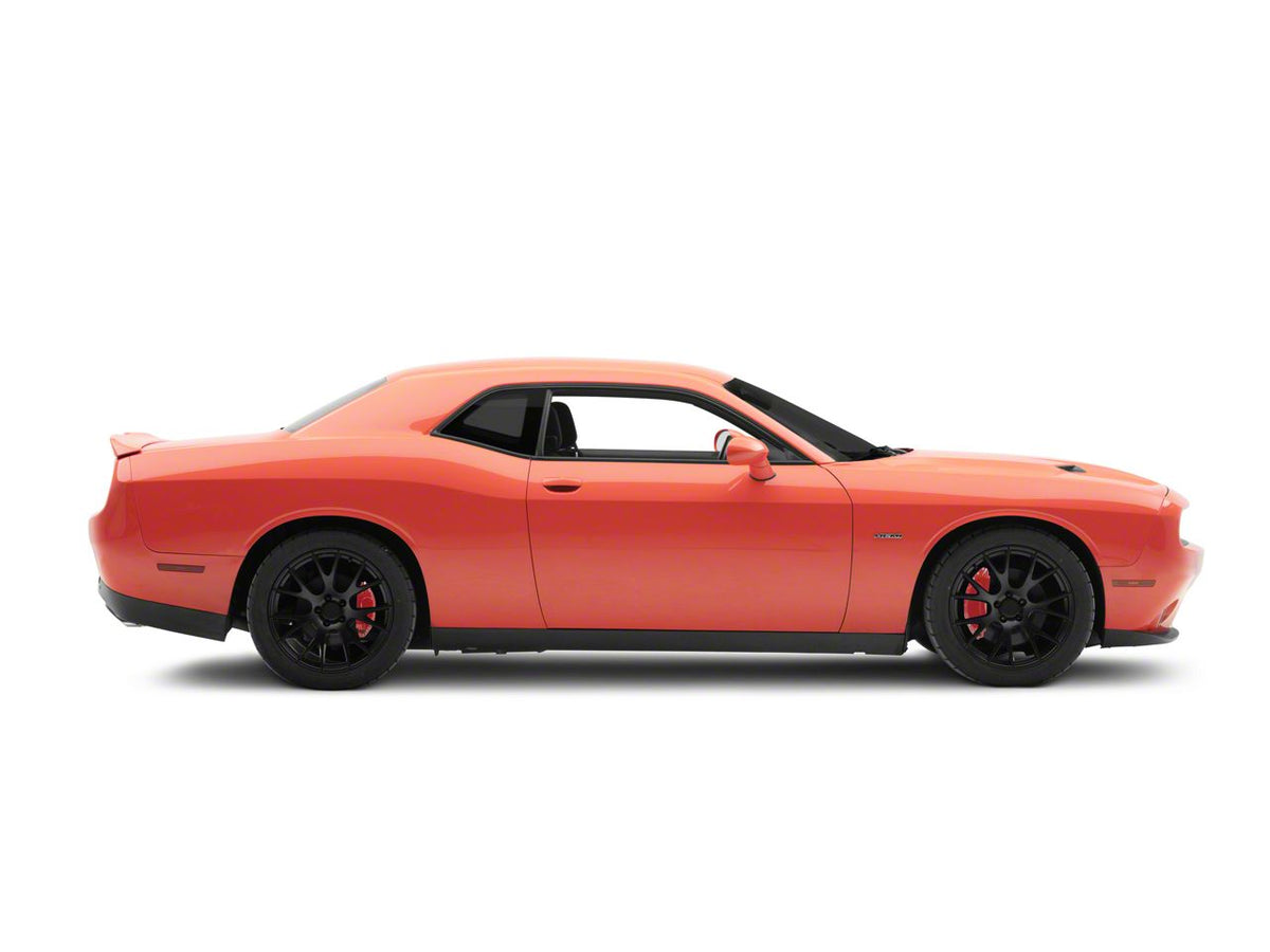 SR Performance Brake Caliper Covers; Red; Front and Rear (11-23 Challenger R/T w/ Dual Piston Front Calipers; 2014 Challenger Rallye, Redline; 17-23 Challenger GT, T/A; 12-23 Challenger SXT w/ Dual Piston Front Calipers)