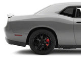 SR Performance Brake Caliper Covers; Red; Front and Rear (11-23 Challenger R/T w/ Dual Piston Front Calipers; 2014 Challenger Rallye, Redline; 17-23 Challenger GT, T/A; 12-23 Challenger SXT w/ Dual Piston Front Calipers)