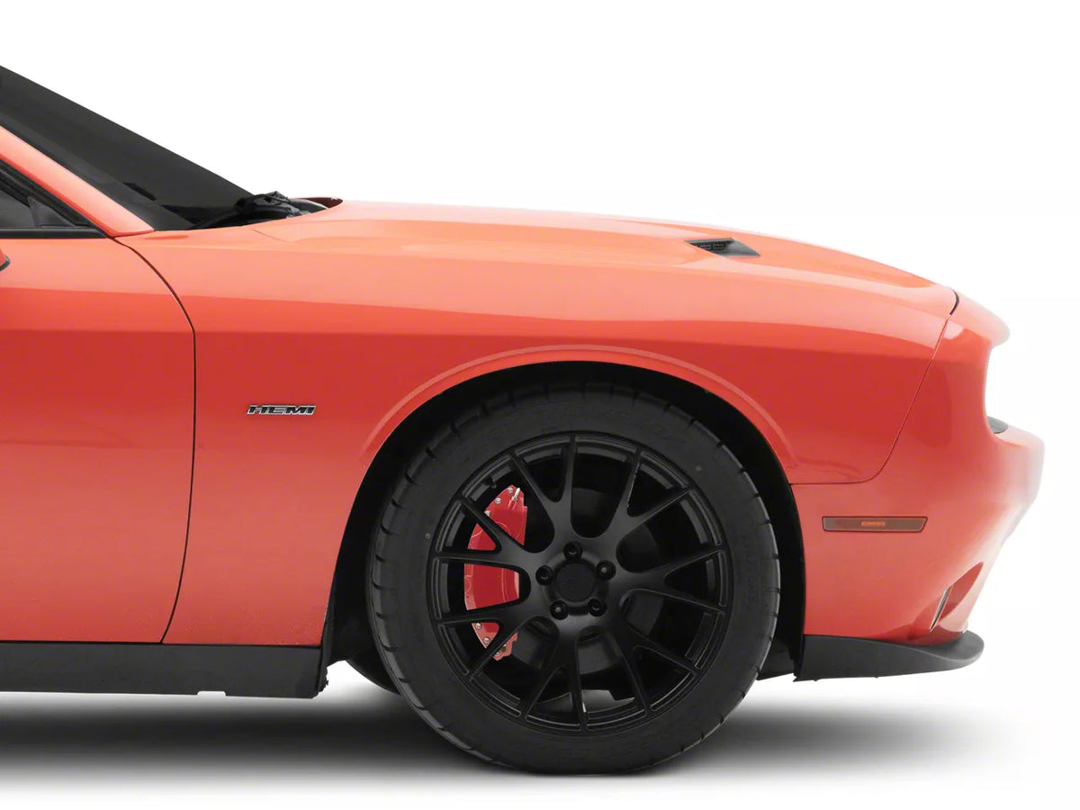 SR Performance Brake Caliper Covers; Red; Front and Rear (11-23 Challenger R/T w/ Dual Piston Front Calipers; 2014 Challenger Rallye, Redline; 17-23 Challenger GT, T/A; 12-23 Challenger SXT w/ Dual Piston Front Calipers)