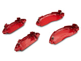 SR Performance Brake Caliper Covers; Red; Front and Rear (11-23 Charger R/T & SXT w/ Dual Piston Front Calipers; 15-17 AWD Charger SE w/ Dual Piston Front Calipers; 18-23 Charger Daytona, GT w/ Dual Piston Front Calipers)