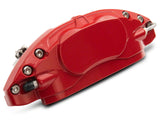 SR Performance Brake Caliper Covers; Red; Front and Rear (11-23 Charger R/T & SXT w/ Dual Piston Front Calipers; 15-17 AWD Charger SE w/ Dual Piston Front Calipers; 18-23 Charger Daytona, GT w/ Dual Piston Front Calipers)