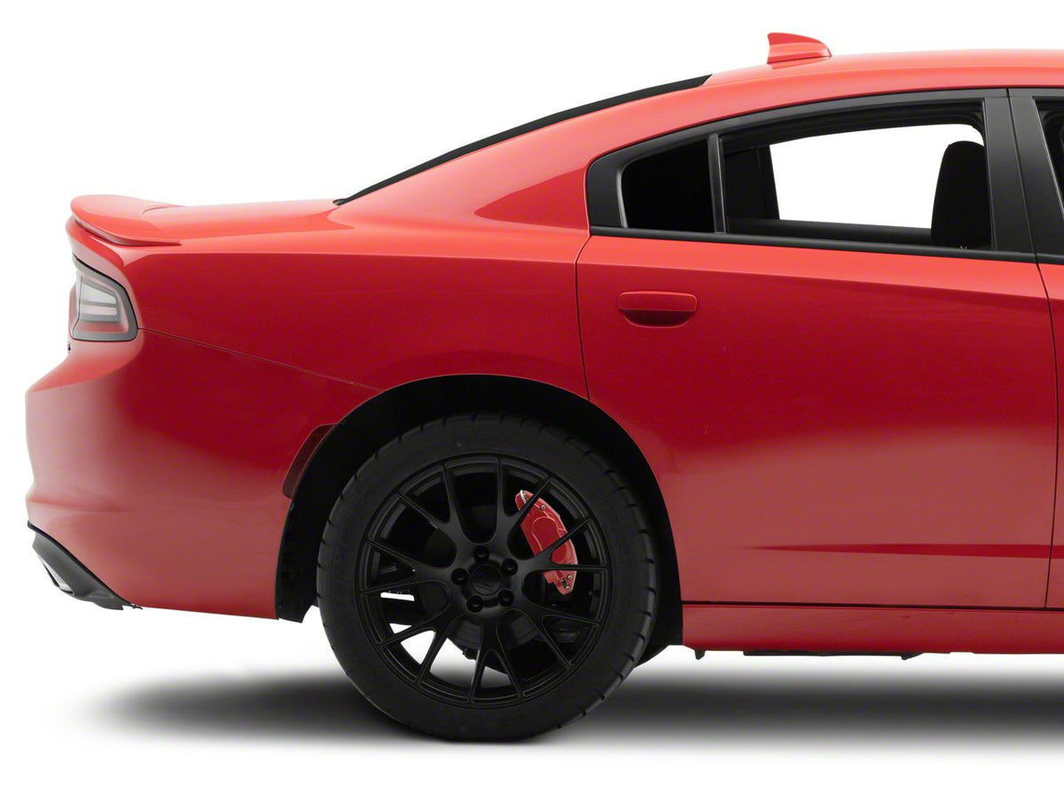 SR Performance Brake Caliper Covers; Red; Front and Rear (11-23 Charger R/T & SXT w/ Dual Piston Front Calipers; 15-17 AWD Charger SE w/ Dual Piston Front Calipers; 18-23 Charger Daytona, GT w/ Dual Piston Front Calipers)