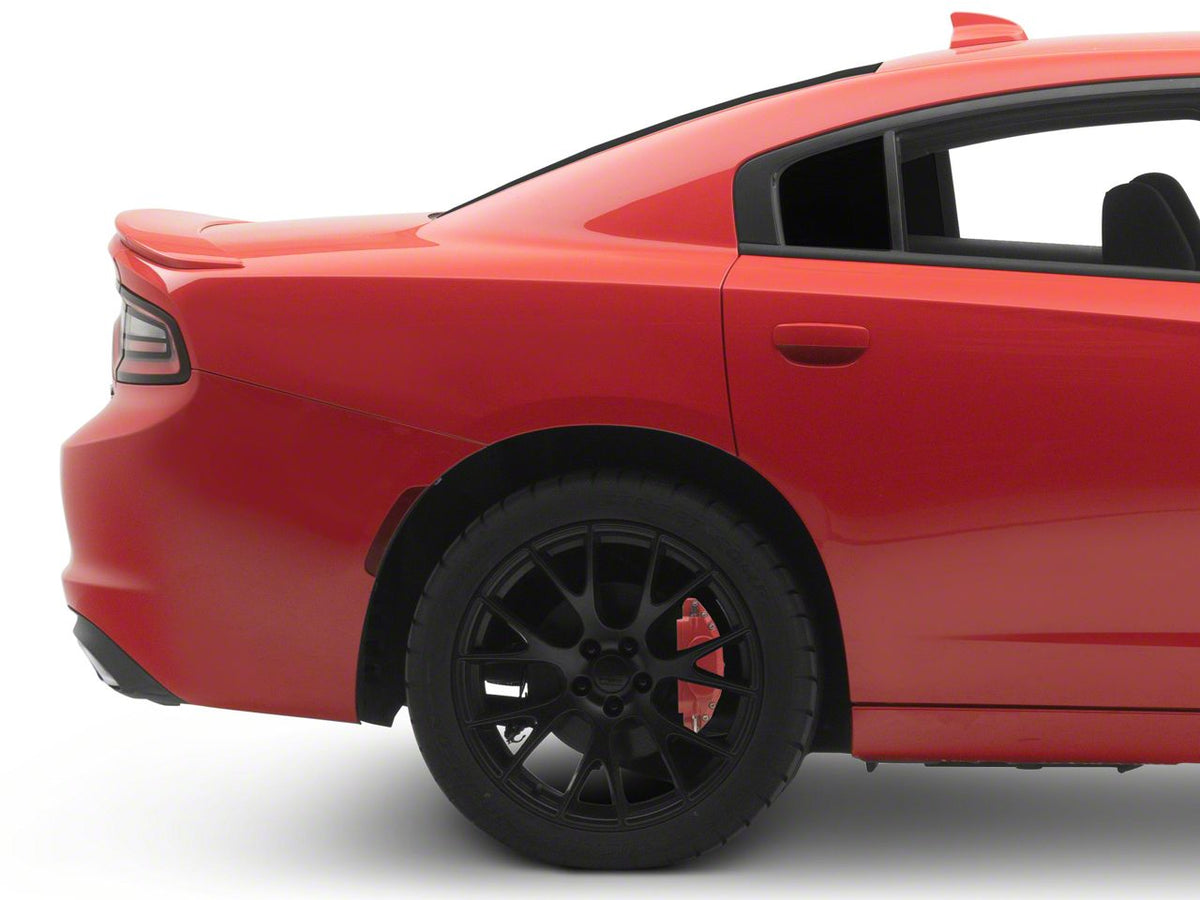 SR Performance Brake Caliper Covers; Red; Front and Rear (11-18 Charger R/T w/ Single Piston Front Calipers; 11-17 SE Charger w/ Single Piston Front Calipers; 12-23 SXT Charger w/ Single Piston Front Calipers)