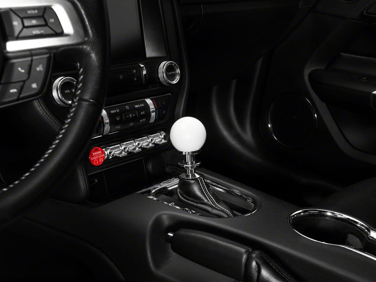 SR Performance Automatic Shifter Handle; White (15-26 Mustang, Excluding GT350 & GT500)