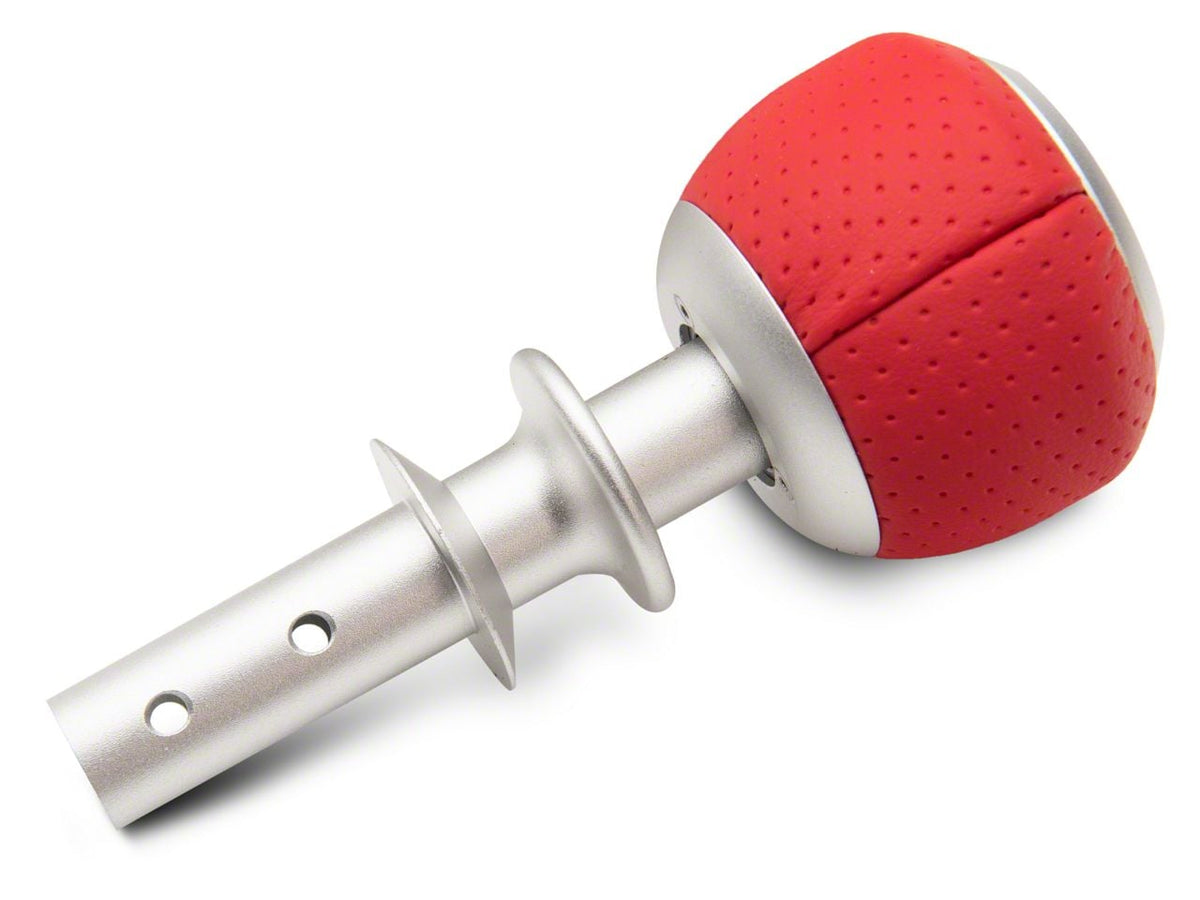 Sr Performance Automatic Shifter Handle; Red Leather (15-25 Mustang, Excluding Gt500)