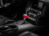 Sr Performance Automatic Shifter Handle; Red Leather (15-25 Mustang, Excluding Gt500)