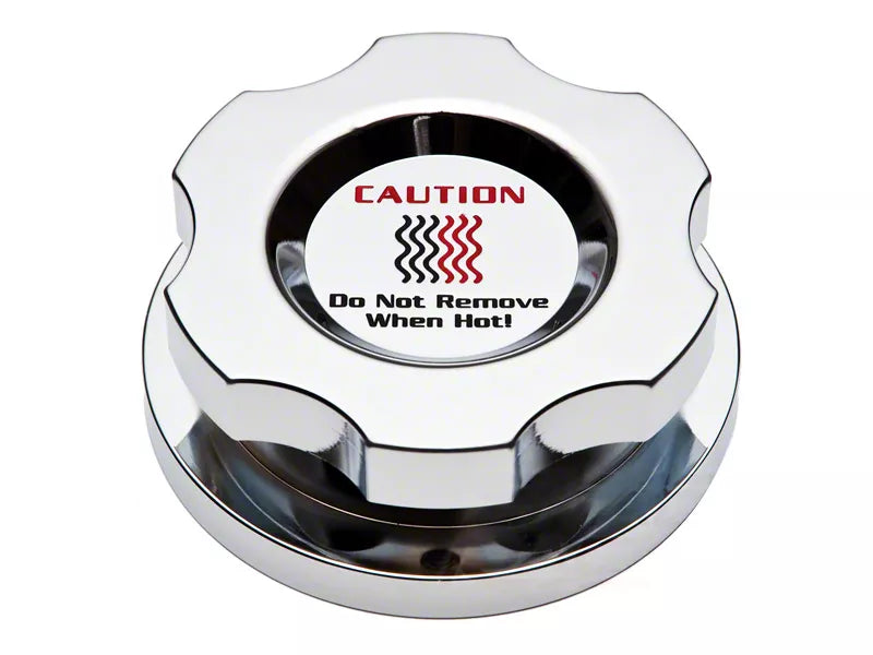 Speedform Modern Billet Brake Fluid Cap Cover; Chrome (87-04 Mustang)