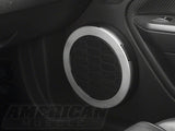SpeedForm Modern Billet Speaker Trim Rings; Satin (05-09 Mustang)