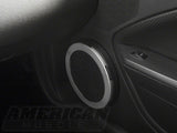 SpeedForm Modern Billet Speaker Trim Rings; Satin (05-09 Mustang)