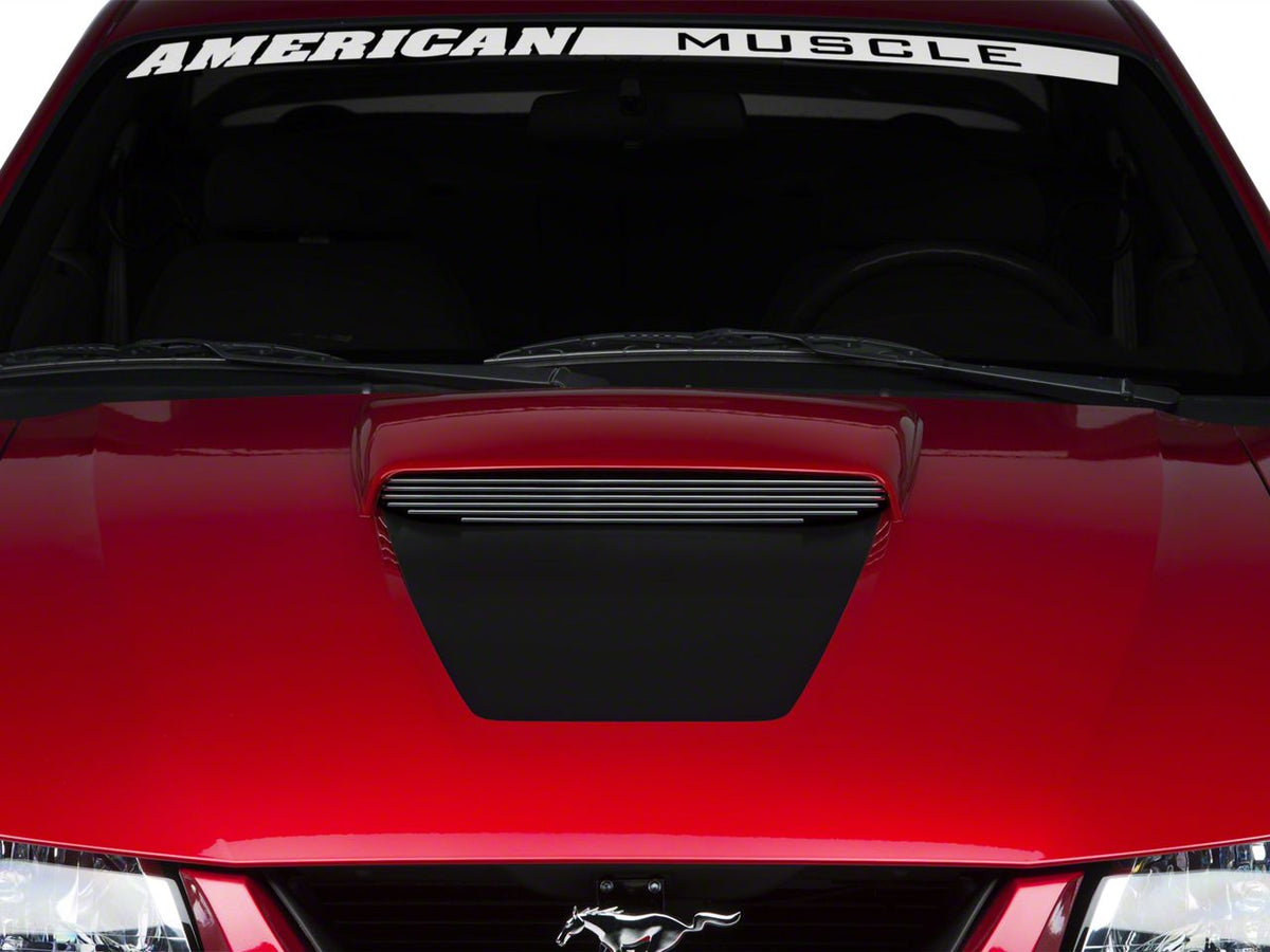 SpeedForm Modern Billet Hood Scoop Insert; Polished (99-04 Mustang GT)