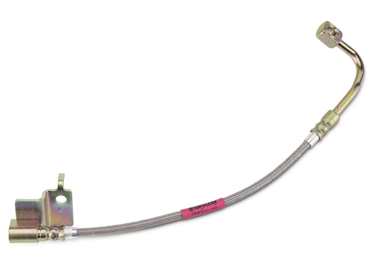 Sr Performance Stainless Braided Brake Lines; Front And Rear (15-23 Mustang Gt, Ecoboost, V6)