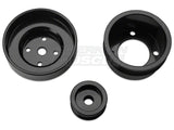 Sr Performance Underdrive Pulleys; Black Aluminum (86-93 5.0l Mustang)