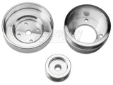 Sr Performance Underdrive Pulleys; Polished (86-93 5.0l Mustang)