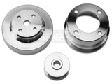 Sr Performance Underdrive Pulleys; Polished (86-93 5.0l Mustang)