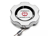 Speedform Modern Billet Brake Fluid Cap Cover; Chrome (87-04 Mustang)