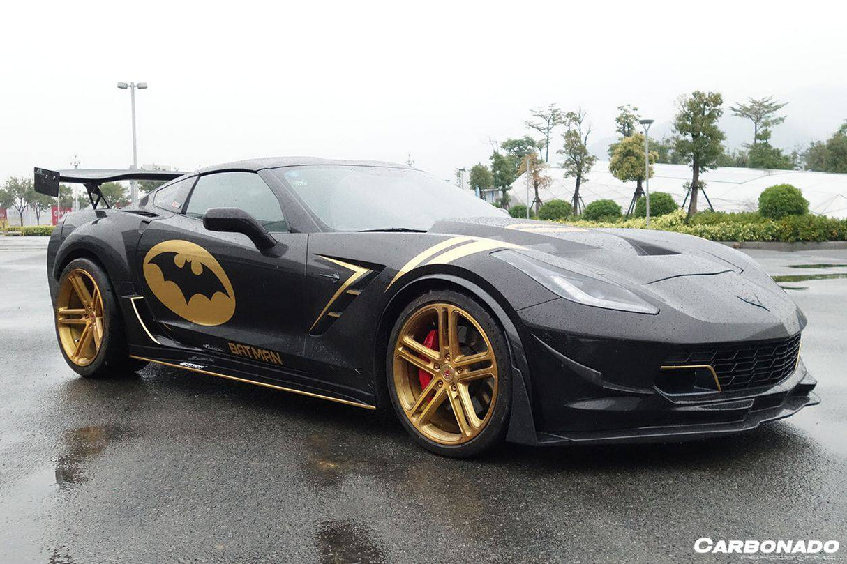 2013-2019 Corvette C7 PD Style Wide body Rear Flares And Side Skirts