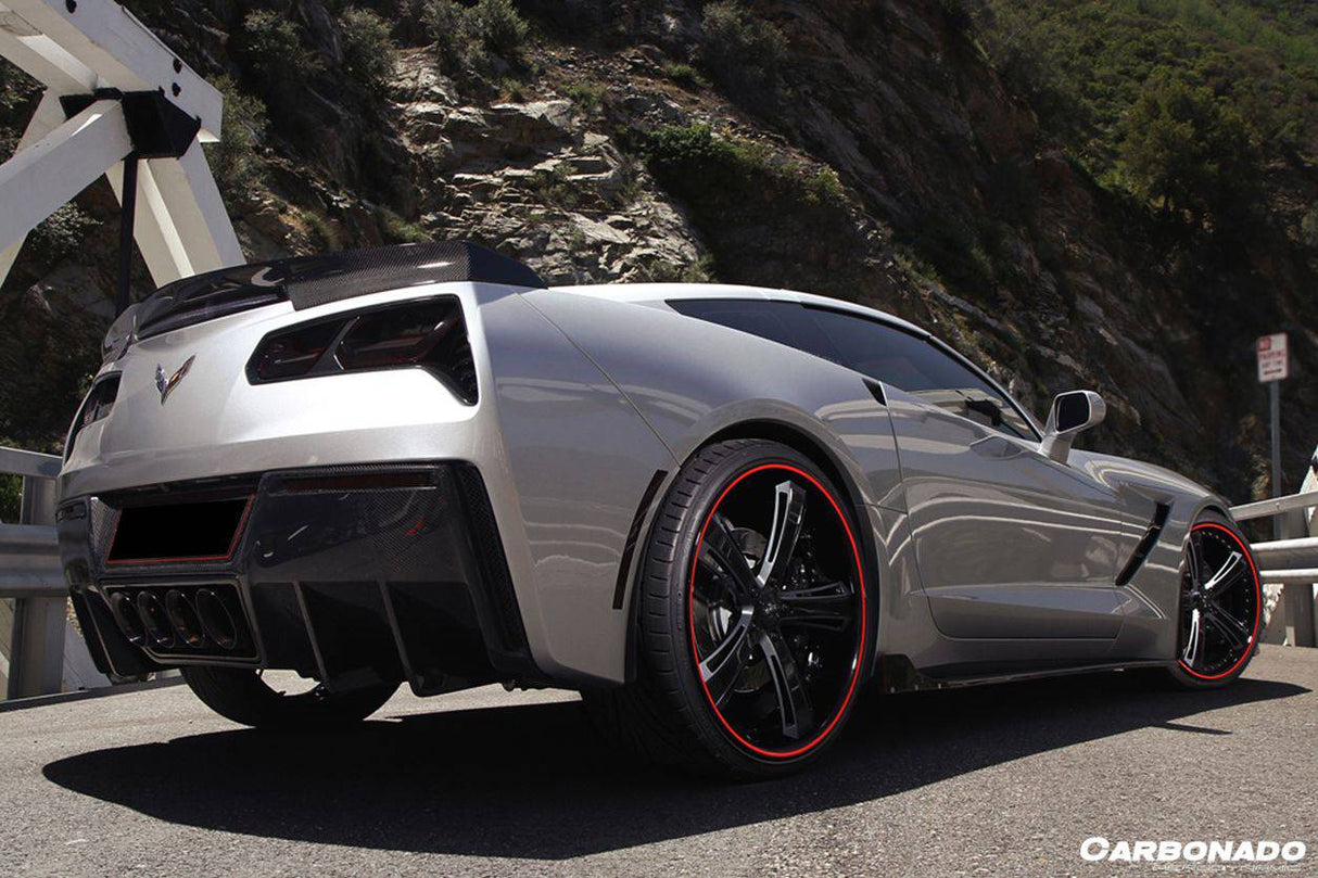 2013-2019 Corvette C7 Stingray Z51 RK Style Side Skirts Extension