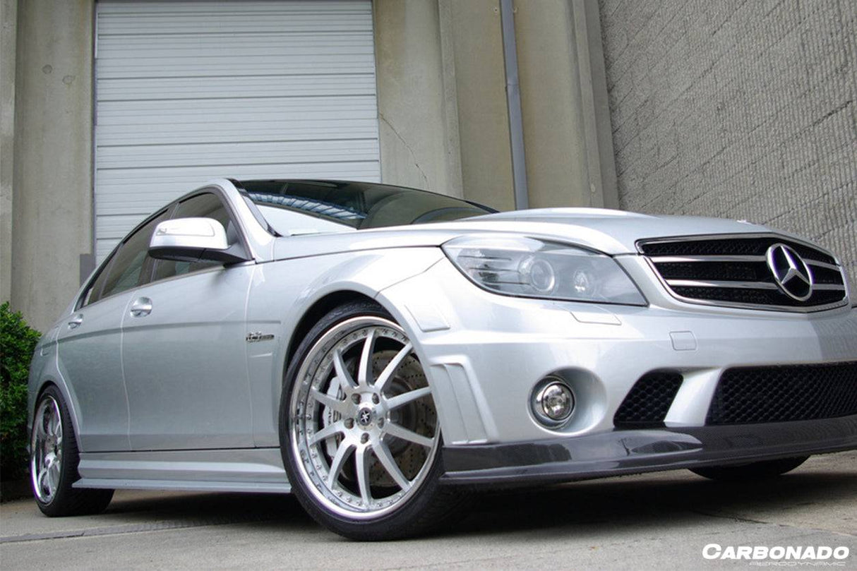2008-2014 Mercedes Benz W204 C63 AMG RZ Style Carbon Fiber Side Skirts