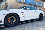 2008-2016 Nissan GTR R35 CBA  DBA VA-II Style Carbon Fiber Side Skirts Under Board