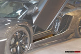 2011-2016 Lamborghini Aventador LP700 Coupe Carbon Fiber Door Still Plate Caps