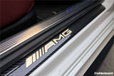2014-2021 Mercedes Benz C217 S63  S65 AMG Coupe OE Style Dry Carbon Fiber Door Sills Steps Cover