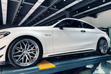 2015-2021 Mercedes Benz W205 C63 & S AMG Coupe Carbon Fiber Side Skirts Trim