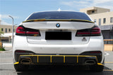 2020-2023 BMW 5 Series G30 G38 M-tech AD Style Dry Carbon Fiber Rear Diffuser Lip