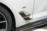2020-2023 BMW 5 Series G30 G38 M-tech AD Style Dry Carbon Fiber fender vents trims