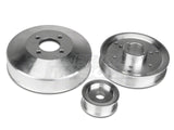 SR Performance Underdrive Pulleys; Polished (96-Mid 01 Mustang GT)