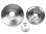 SR Performance Underdrive Pulleys; Polished (96-Mid 01 Mustang GT)