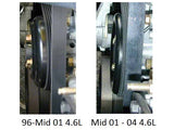 SR Performance Underdrive Pulleys; Polished (96-Mid 01 Mustang GT)