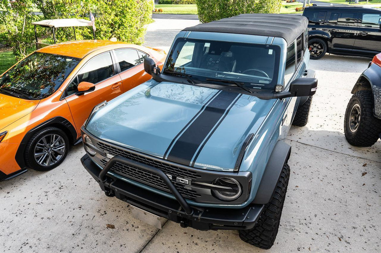 Stealth Clear Badlands Topographic Map Hood Overlay - 2021+ Bronco