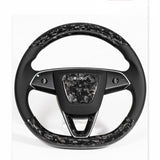 Steering Wheel Trim Covers for Model Y Juniper / Model 3 Highland | Real Dry Carbon Fiber
