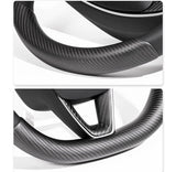 Steering Wheel Trim Covers for Model Y Juniper / Model 3 Highland | Real Dry Carbon Fiber