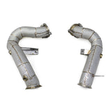 Straight Free Flow Stainless Steel Down Pipes for Porsche Macan Turbo GTS 3.6T
