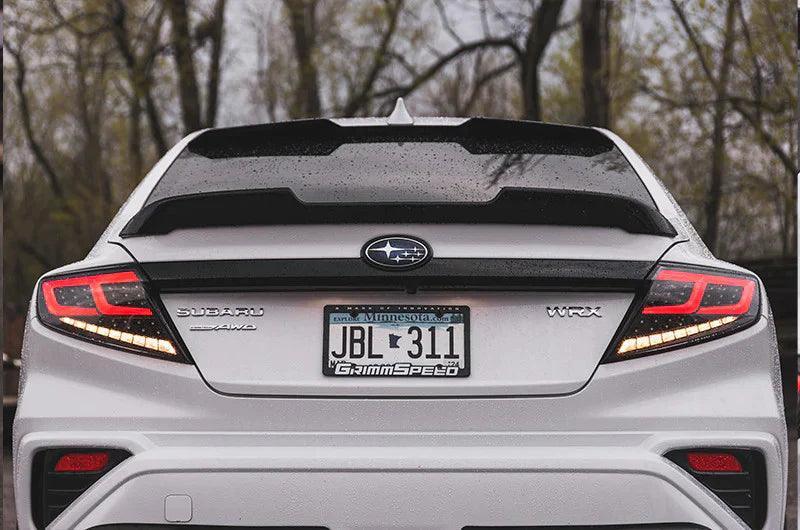 Subaru WRX Smoke Lens with Black Base and Red Bar Spec Ar LED Tail lig