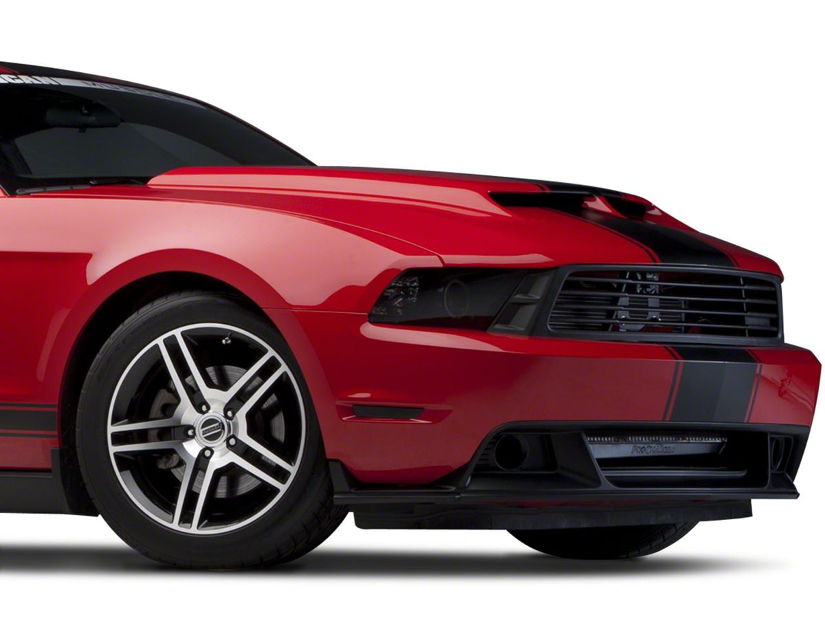 SEC10 Super Snake Style Stripes; Matte Black (79-23 Mustang)