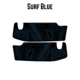 Topographic Map Sun Visor Overlays - 2018+ Jeep Wrangler JL / Jeep Gladiator JT