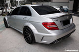 2008-2014 Mercedes Benz W204 C Class   C63 AMG Sedan RT Style Carbon Fiber Trunk Spoiler