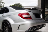 2008-2014 Mercedes Benz W204 C Class   C63 AMG Sedan RT Style Carbon Fiber Trunk Spoiler